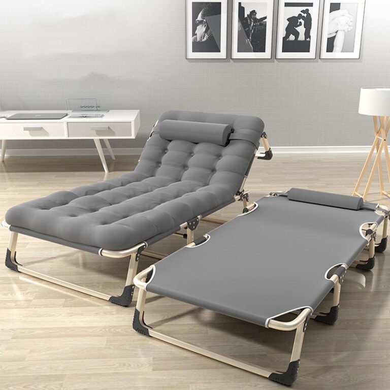 Portable Leisure folding bed lounge chair adjustable single Lazy Beds