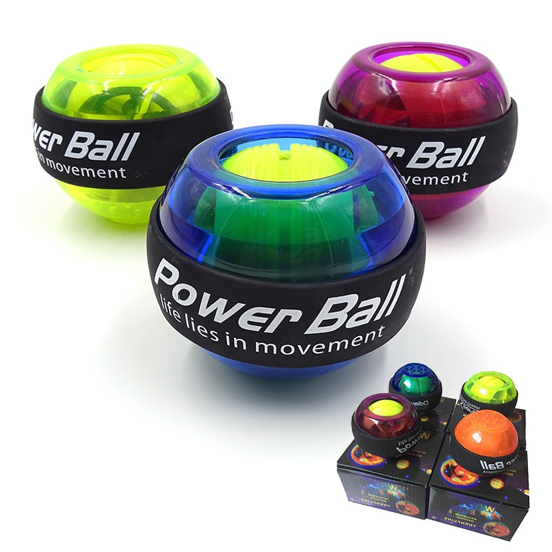 NiceWave Fitness LED Wrist Ball Gyroscope Wrist Strengthener Power Force Ball and Forearm Exerciserï¼ˆBlueï¼‰ Fun Toy for Kids
