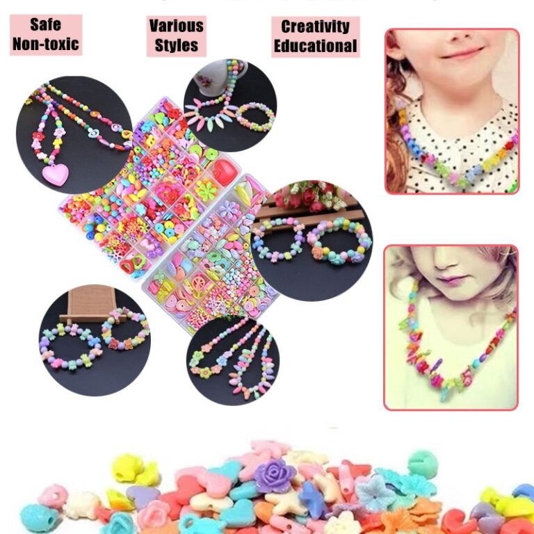 DIY Handmade Beaded Toy with Accessory Set Girl Weaving Bracelet ...